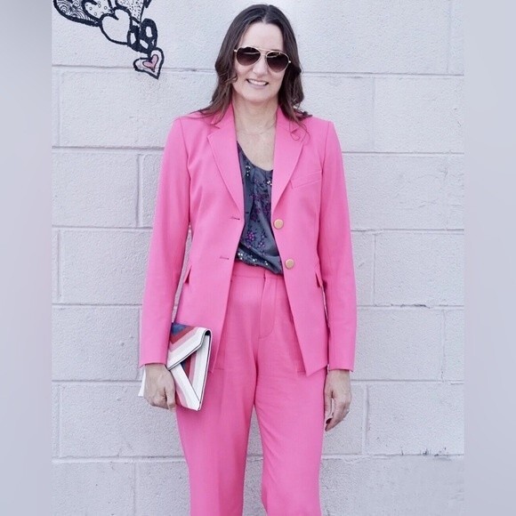 Argent Hot Pink Supermajority 1.0 Blazer Size 4 - Picture 3 of 10